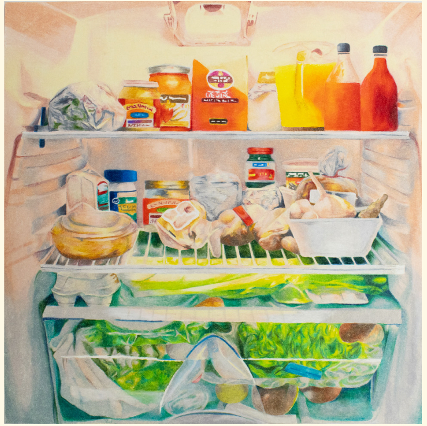 the inside of a fridge