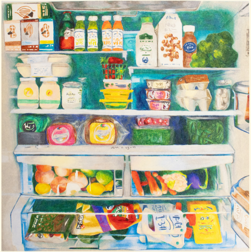 the inside of a fridge